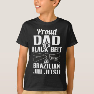 Stolt pappa till en svart bälte i brasiliansk jiu t shirt