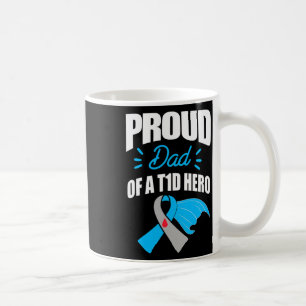 Stolt Pappa Till En T1d Hjälte Typ 1 Diabetes Papp Kaffemugg