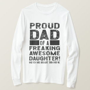 Stolt pappa till en underbar dotter t shirt