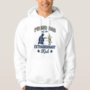 Stolt pappa till ett extraordinärt barn Autism Vec Hoodie