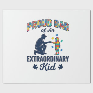 Stolt pappa till ett extraordinärt barn Autism Vek Presentpapper