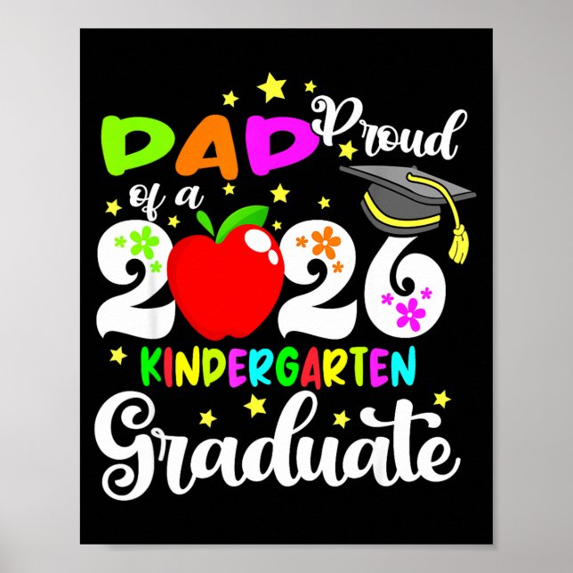 Stolt pappa till mammor som tog examen från försko poster (Framsidan)