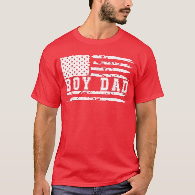 Stolt pappa till pojke Far till pojkar till pappa  T Shirt (Framsida)
