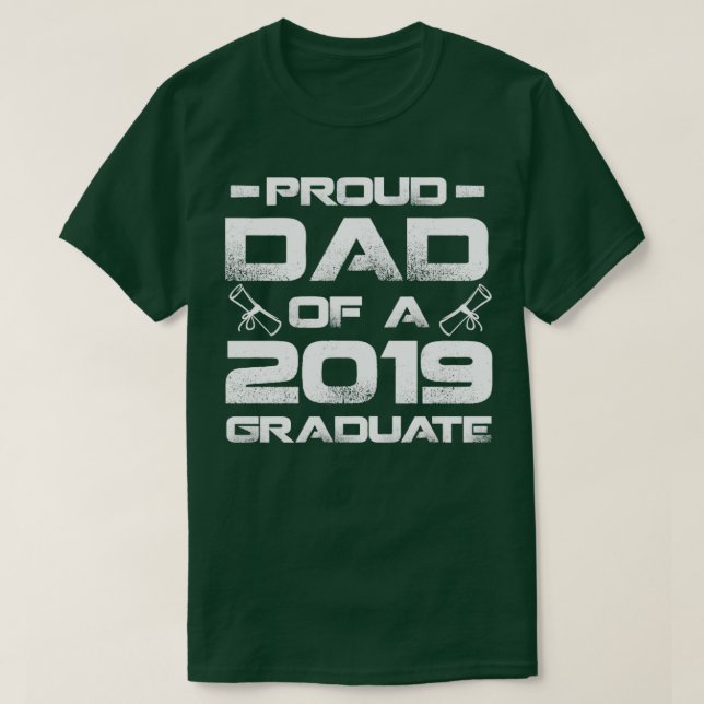 stolt Pappa under 2019 Student T Shirt (Design framsida)