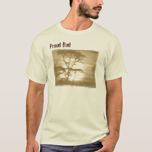 Stolt pappaadoptionT-tröja T-shirt (Framsida)