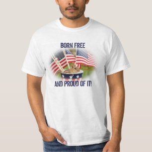 Stolt patriotisk jordekorrejordekorreT-tröja Tee Shirt