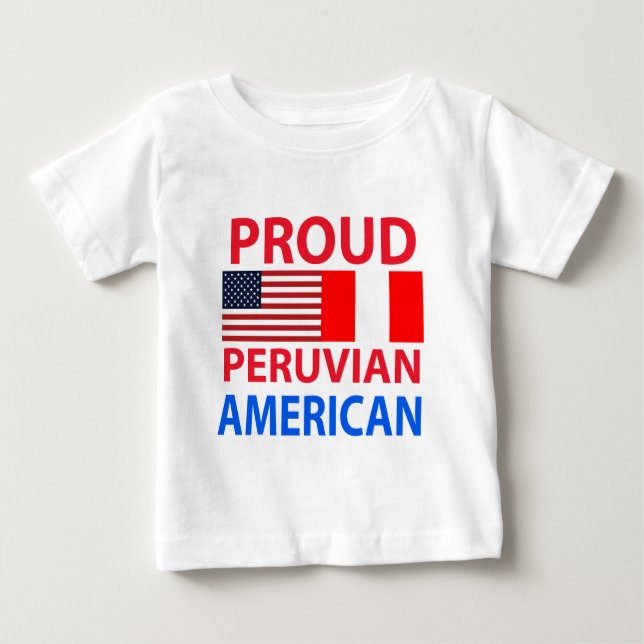 Stolt peruansk amerikan t-shirt (Framsida)