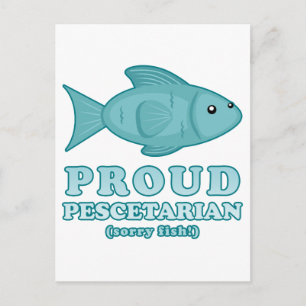 Stolt pescetarian vykort