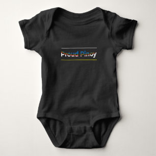 Stolt Pinoy - Filippinsk flagga abstrakt geometris T Shirt