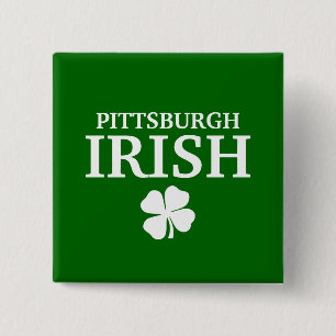 Stolt PITTSBURGH IRLÄNDARE! St patrick's day Knapp