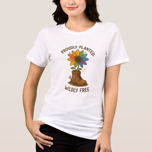 stolt planerad. Willy Free. T Shirt (Framsida)