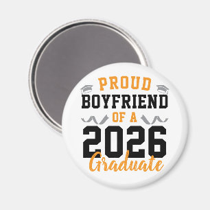 Stolt Pojkvän till en 2026 Examen Party Anpassad Magnet