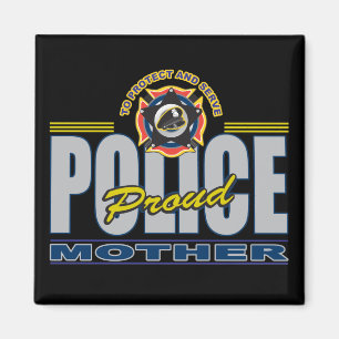 Stolt polismor magnet