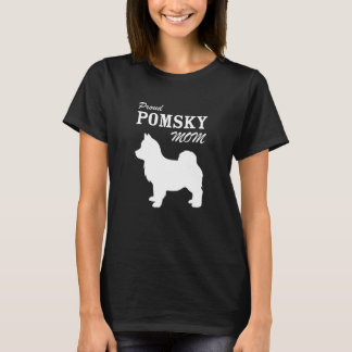 Stolt Pomsky mammaskjorta T Shirt