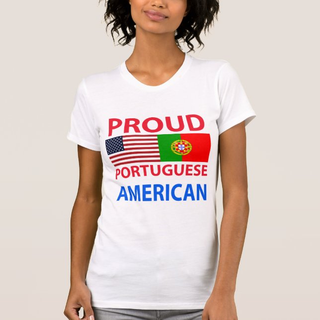 Stolt portugisisk amerikan tee (Framsida)