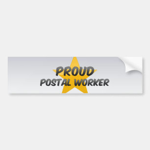 Stolt post- arbetare bildekal