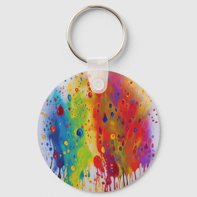 Stolt Pride Mönster Nyckelring (Framsida)