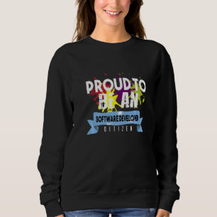 Stolt programvaruutvecklare medborgar yrke karriär t shirt