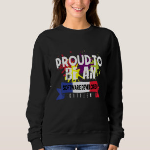 Stolt programvaruutvecklare medborgare yrke karriä t shirt