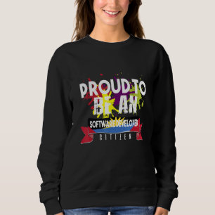 Stolt programvaruutvecklare medborgare yrke karriä t shirt