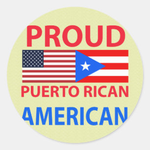 Stolt Puerto Rican amerikan Runt Klistermärke