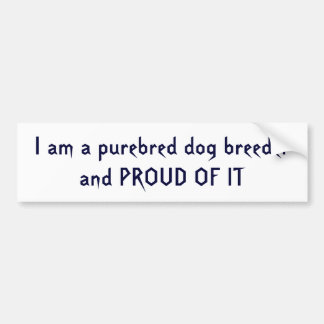 Stolt Purebredhund Breeder2 Bildekal