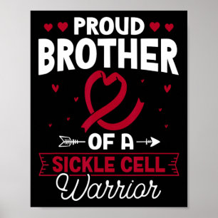 stolt raster för en ickelcell för Warrior-sickel-c Poster