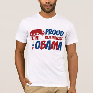 Stolt republikan för den Obama T-tröja Tee Shirt