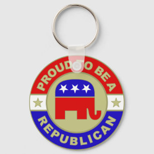 Stolt republikanska Keychain Nyckelring
