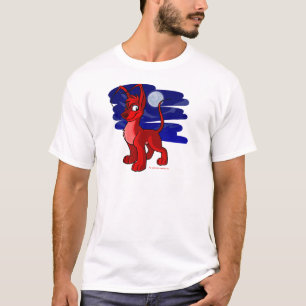 Stolt röda Gelert vid månsken T-shirt