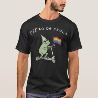 Stolt Rolig Groda Scooter Pride Lgbtq T Shirt