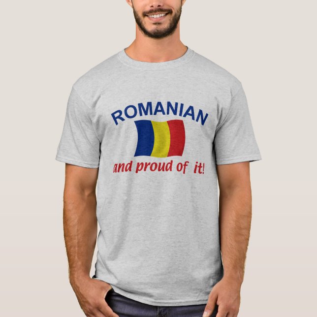 Stolt rumänskt t-shirt (Framsida)