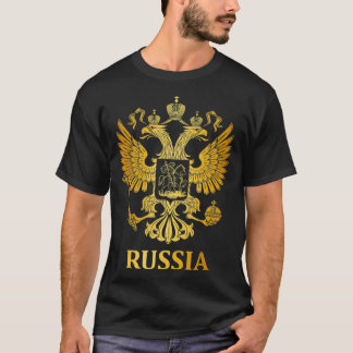 stolt rysk Arm av Jackat rysk Emblem Flagga Gift T Shirt