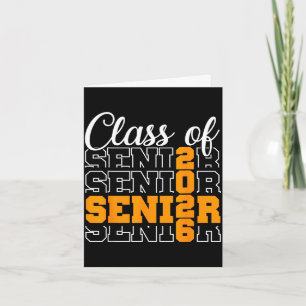 Stolt senior 2026 examen gymnasieklass kort