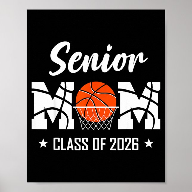 Stolt senior basketboll mamma 2026 examen  poster (Framsidan)