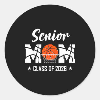 Stolt senior basketboll mamma 2026 examen runt klistermärke