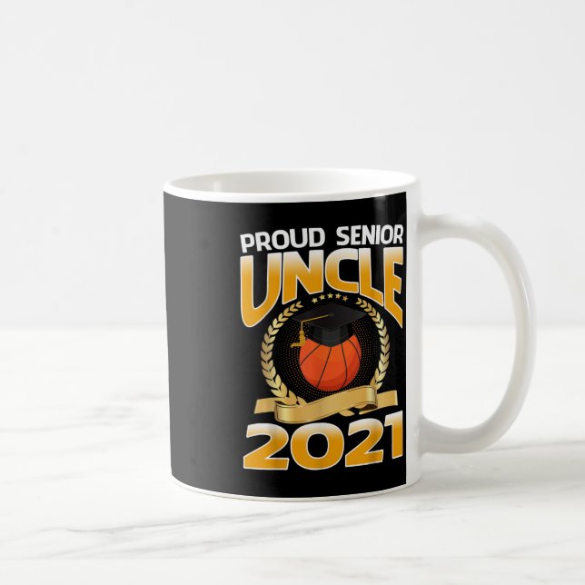 Stolt Senior Farbror 2021 Basket  Kaffemugg (Höger)