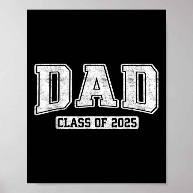 Stolt Seniorpappa Cl Av 2025 Examen Utexaminerad 2 Poster (Framsidan)