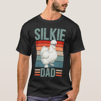 Stolt Silkie Kyckling Pappa Silkie Kyckling Älskar T Shirt