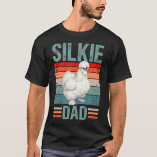 Stolt Silkie Kyckling Pappa Silkie Kyckling T Shirt