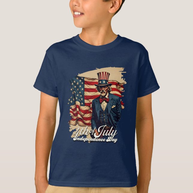 Stolt själ på den 4:e juli t shirt (Framsida)