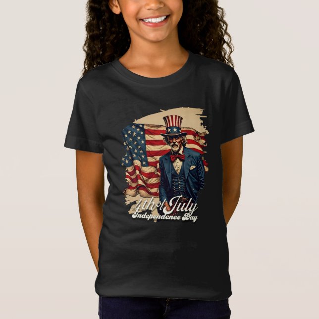 Stolt själ på den 4:e juli t shirt (Framsida)