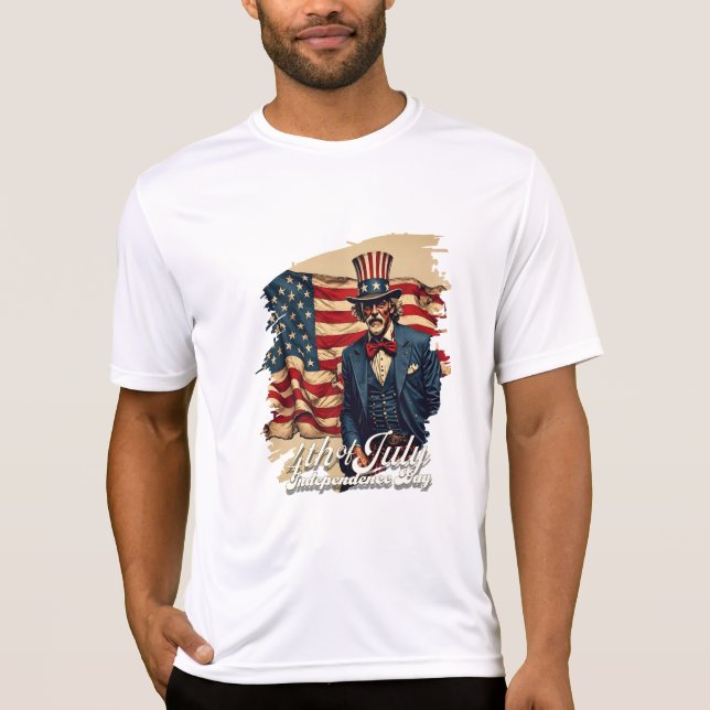 Stolt själ på den 4:e juli t shirt (Framsida)