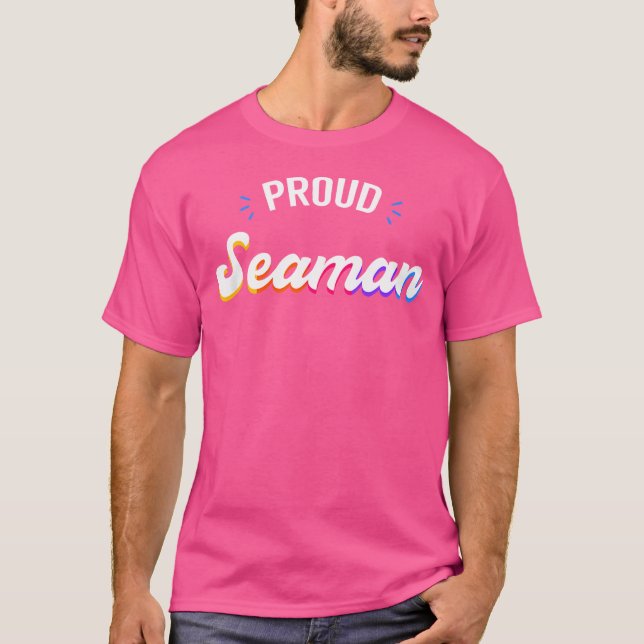 Stolt Sjöman Yrke T Shirt (Framsida)