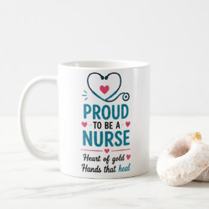 Stolt Sjuksköterska Inspirerande Sjuksköterska Pre Kaffemugg