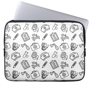 Stolt Sjuksköterskeikon Mönster Laptopskydd