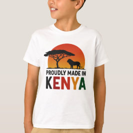 stolt skapad i Kenya African Safari T Shirt