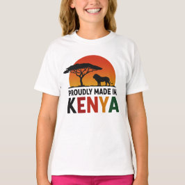 stolt skapad i Kenya African Safari T Shirt