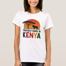 stolt skapad i Kenya African Safari T Shirt