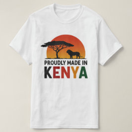 stolt skapad i Kenya African Safari T Shirt